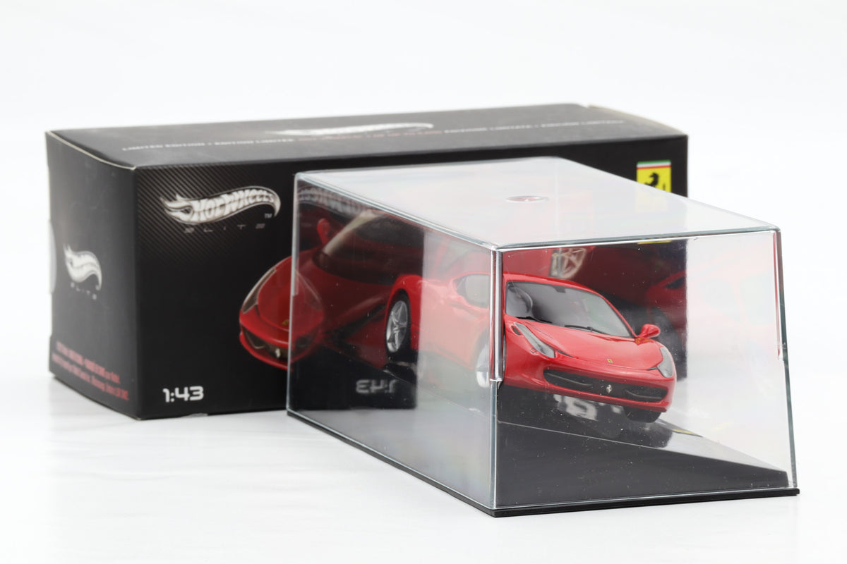 1:43 Hot Wheels Elite Ferrari 458 Italia 2010 rot P9953
