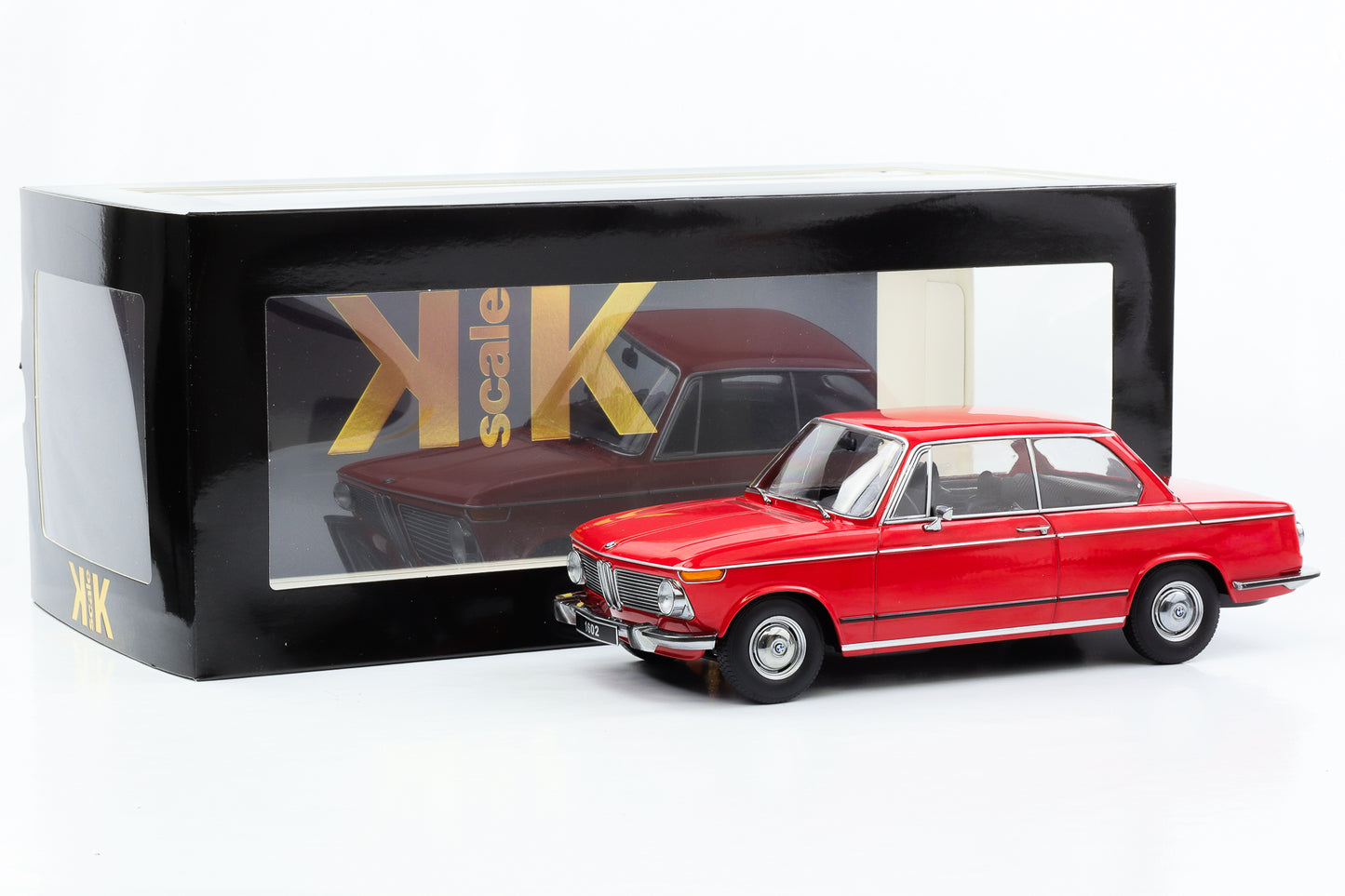 1:18 BMW 1602 Serie 1 1971 rojo escala KK fundido a presión