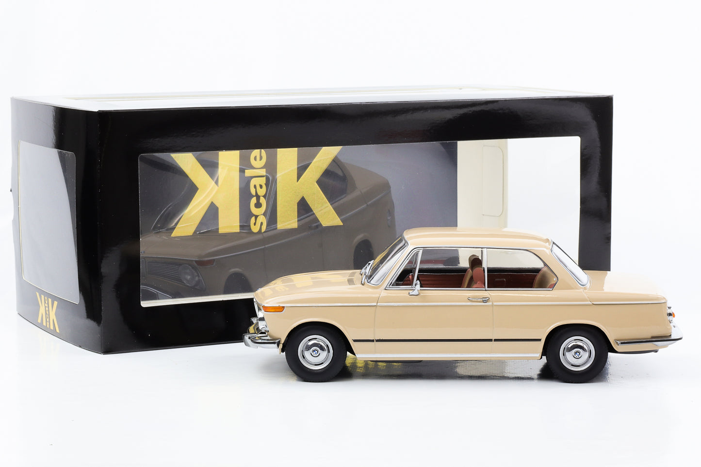 1:18 BMW 1602 Serie 1 1971 beige KK-Scale diecast
