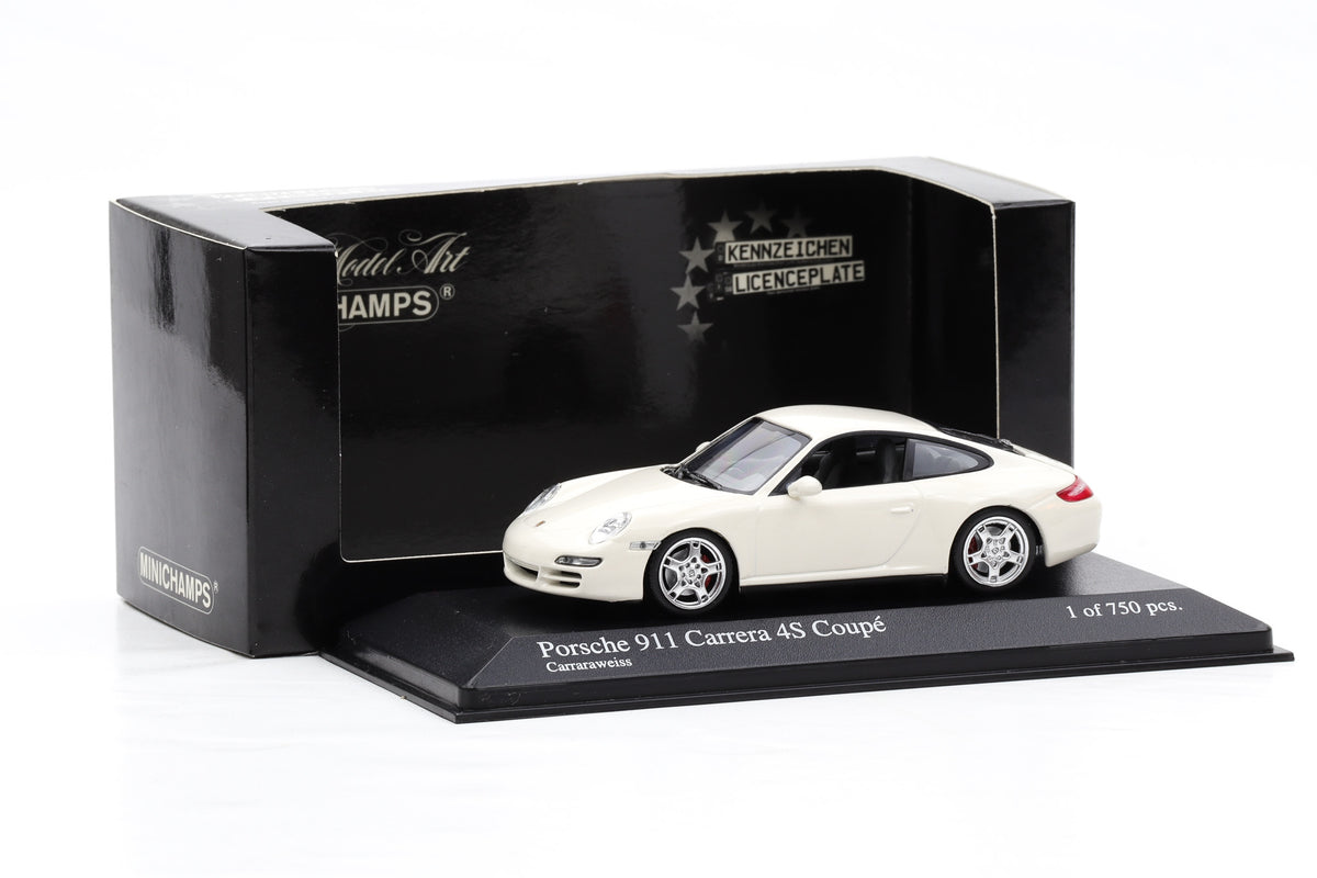 1:43 Minichamps Porsche 911 997 Carrera 4S Coupe white 2005