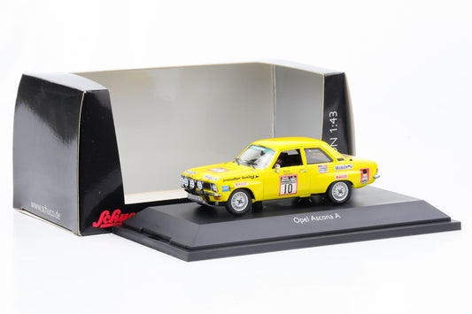 1:43 Opel Ascona A Irmscher Rauno Aaltonen #10 yellow Schuco diecast