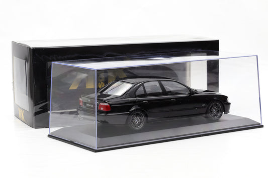 1:18 BMW M5 E39 Saloon 1998 schwarz KK-Scale diecast + Vitrine