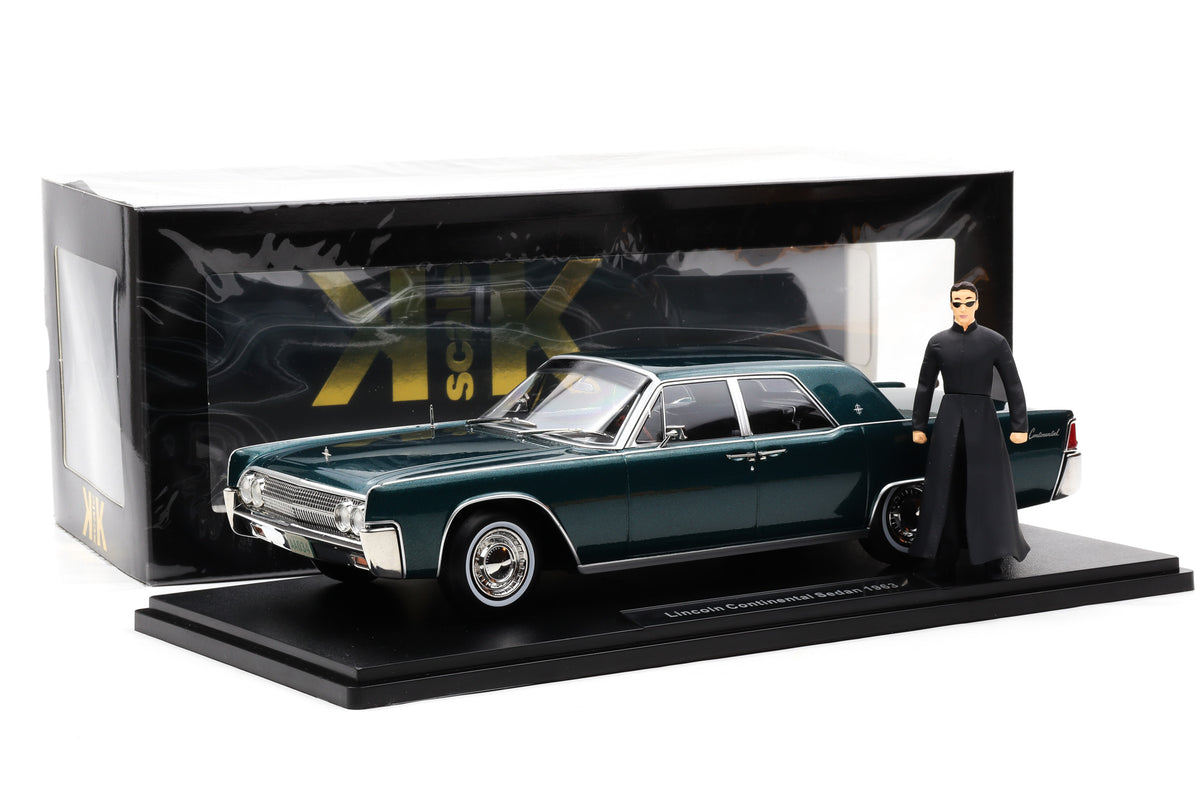 1:18 Lincoln Continental 1963 Matrix Reloaded Revolutions KK Scale + NEO Figur