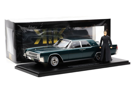 1:18 Lincoln Continental 1963 Matrix Reloaded Revolutions KK Scale + NEO Figur