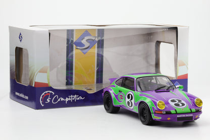 1:18 Solido Porsche 911 RSR #3 Martini Racing 1973 Hippie Tribute lila grün diecast
