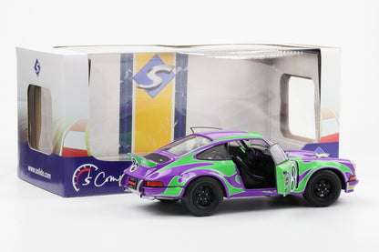 1:18 Solido Porsche 911 RSR #3 Martini Racing 1973 Hippie Tribute lila grün diecast