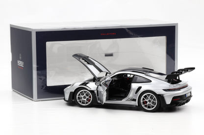 1:18 Porsche 911 992 GT3 RS 2022 Weissach Package GT-Silbermetallic Norev