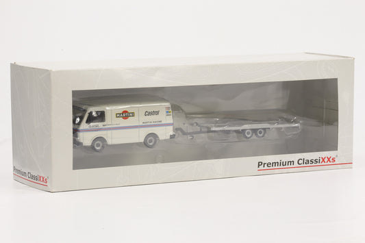 1:43 Premium ClassiXXs VW LT28 Kastenwagen Martini mit Anhänger