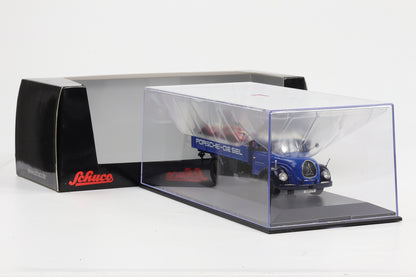 1:43 Schuco Magirus Deutz S6500 Pritsche mit 2 Porsche Diesel Karosse