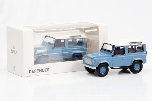 1:43 Land Rover Defender 90 blau 1995 Norev Jet Car diecast