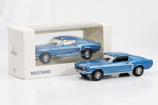 1:43 Ford Mustang Fastback Acapulko blau 1968 Norev Jet Car diecast