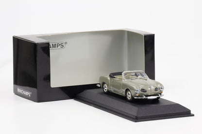 1:43 Minichamps VW Karmann Ghia Cabriolet 1957 diamantgrau metallic