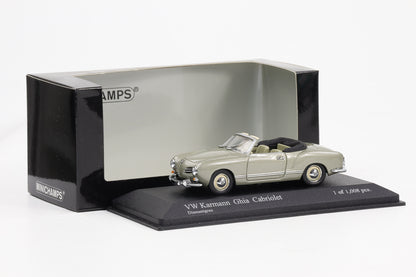 1:43 Minichamps VW Karmann Ghia Cabriolet 1957 diamantgrau metallic