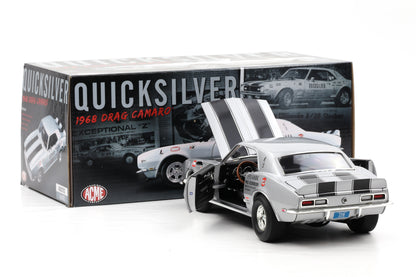 1:18 Chevrolet Camaro Z/28 „Quicksilver“ Drag Racing 1968 ACME Full Opening