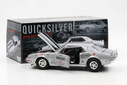 1:18 Chevrolet Camaro Z/28 „Quicksilver“ Drag Racing 1968 ACME Full Opening