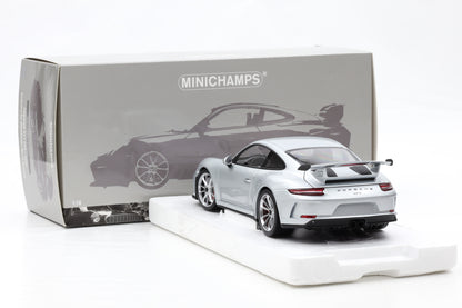 1:18 Minichamps Porsche 911 (991.2) GT3 2017 Silber / North America 1/299 pcs