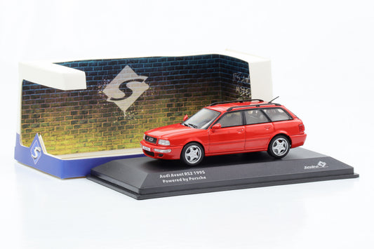 1:43 Audi Avant RS2 1995 red Powered by Porsche Solido