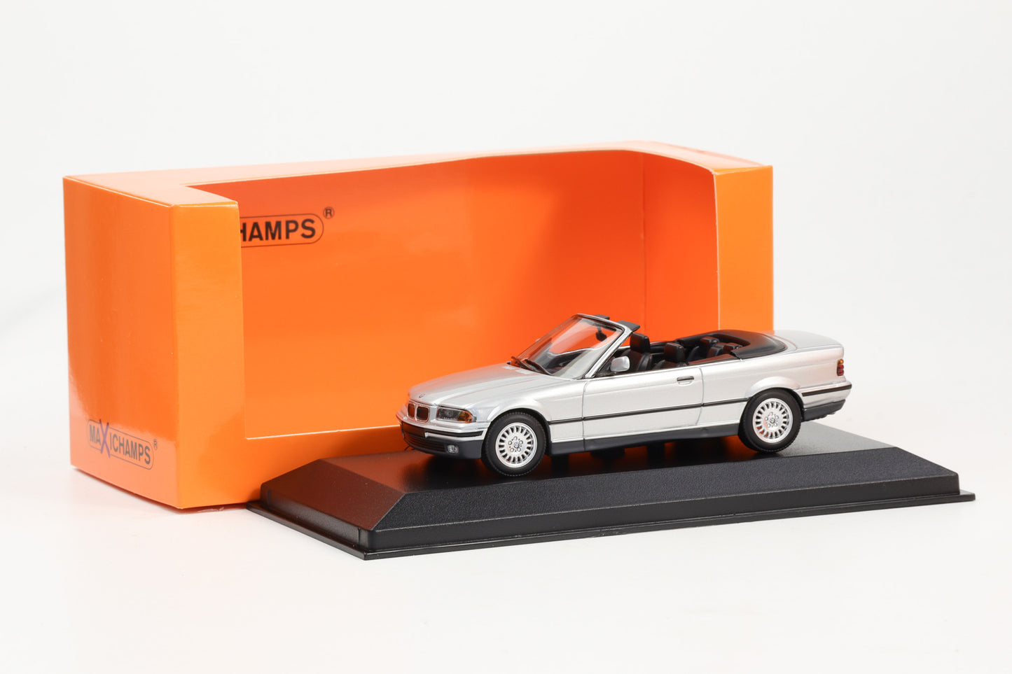 1:43 Minichamps BMW 3-Series Cabriolet E36 1993 silber Maxichamps