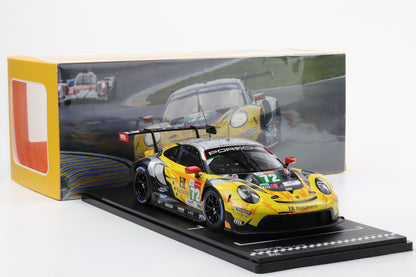 1:18 IXO Porsche 911 RSR #72 24h LeMans 2021 HubAuto Racing diecast
