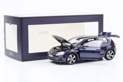 1:18 VW Golf GTI VII 2013 nachtblau-metallic Norev full opening limited 200 pcs