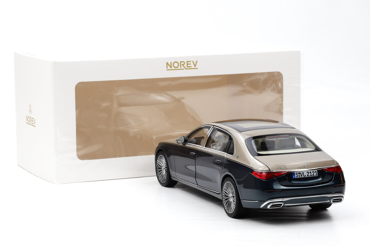 1:18 Norev Mercedes Maybach S Class Type Z223 2021 Emerald Green / Mojave Silber
