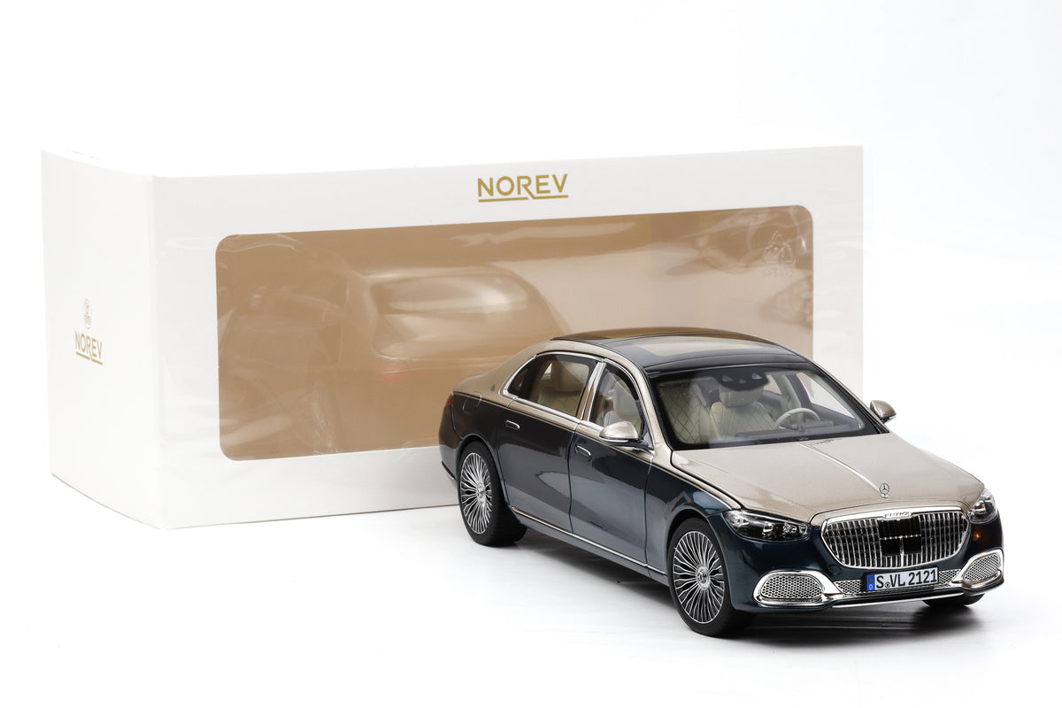 1:18 Norev Mercedes Maybach S Class Type Z223 2021 Emerald Green / Mojave Silber