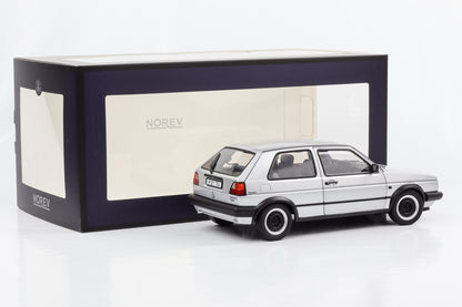 1:18 VW Golf II Memphis 1988 gris argent métallisé Norev ouverture complète