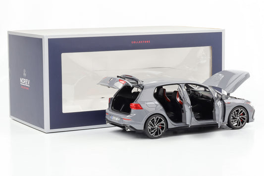 1:18 Norev Volkswagen VW Golf VIII 8 GTI 2021 grau 188590 full opening