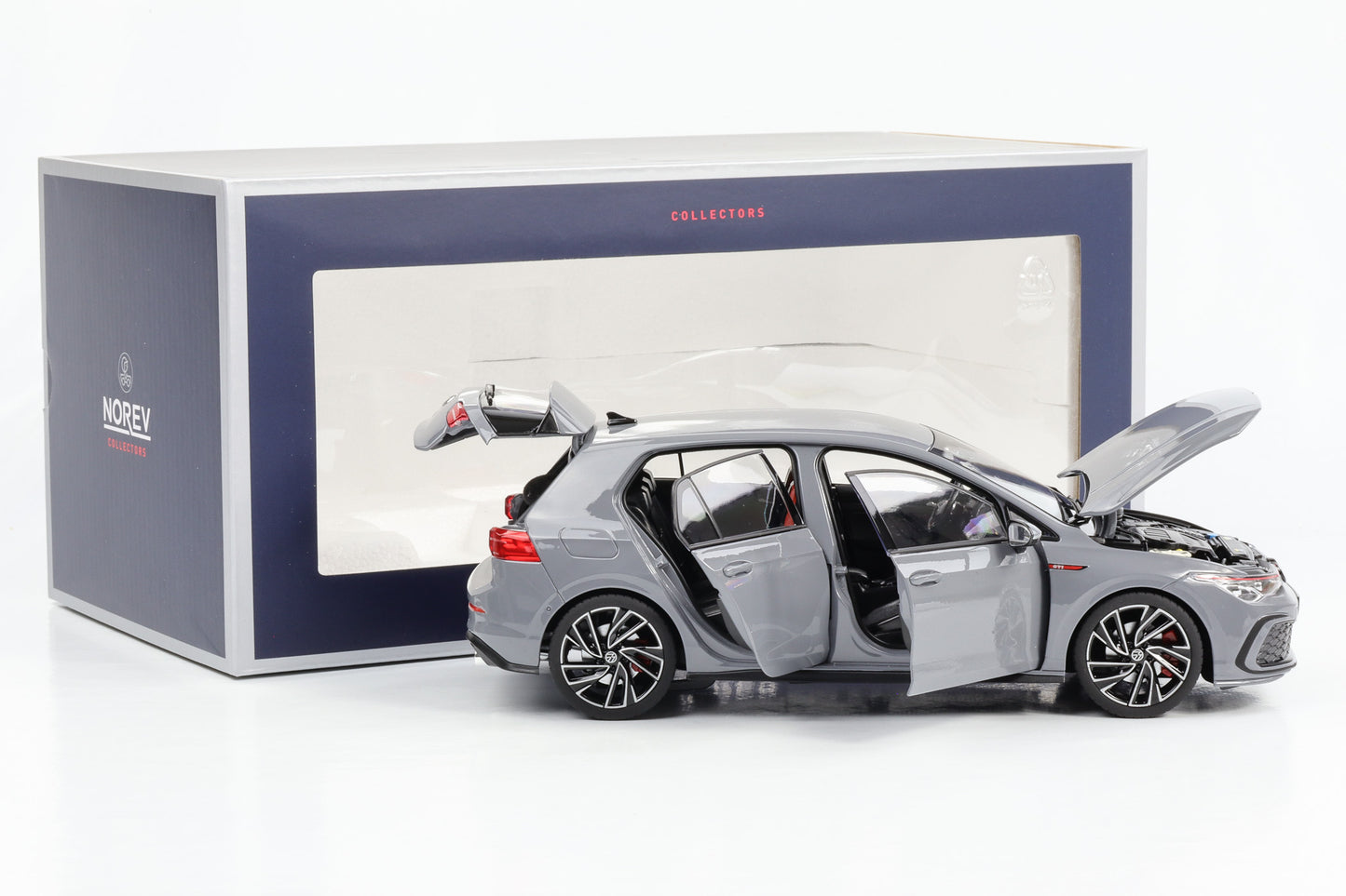 1:18 Norev Volkswagen VW Golf VIII 8 GTI 2021 grau 188590 full opening