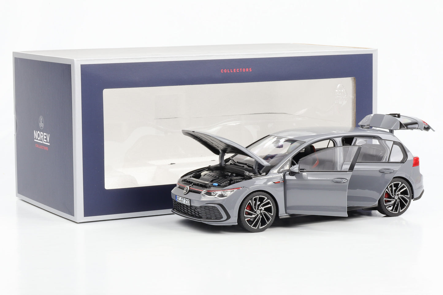 1:18 Norev Volkswagen VW Golf VIII 8 GTI 2021 grau 188590 full opening