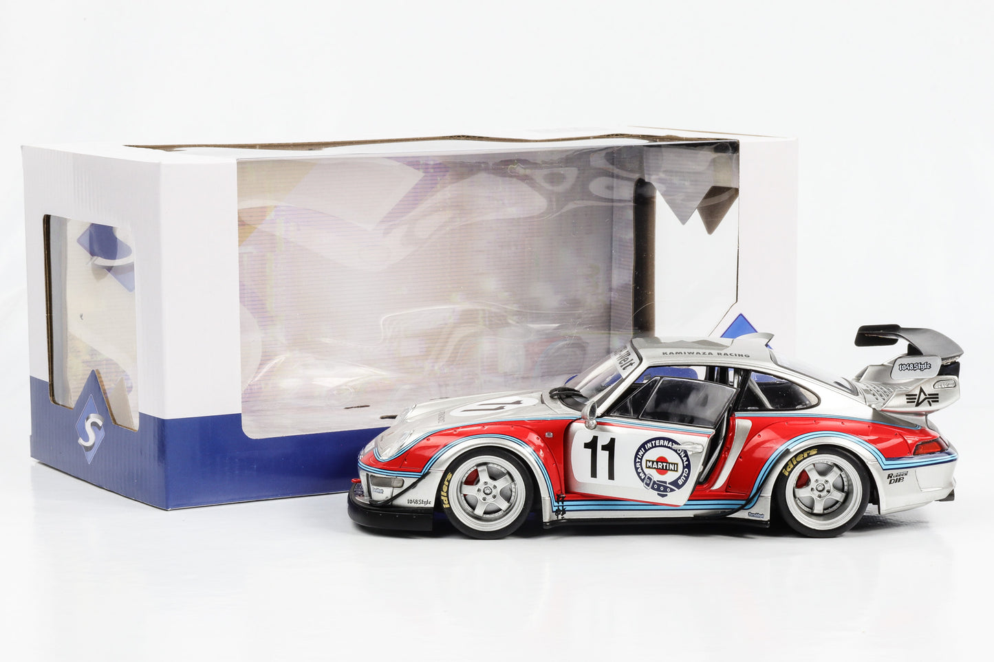 1:18 Porsche 911 993 RWB Rauh-Welt Kamiwaza Racing 2020 #11 Martini Solido