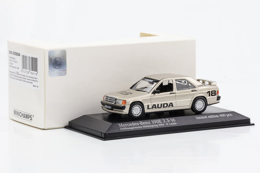 1:43 Mercedes-Benz 190E 2.3-16V W201 Lauda #18 Nürburgring 1984 Minichamps
