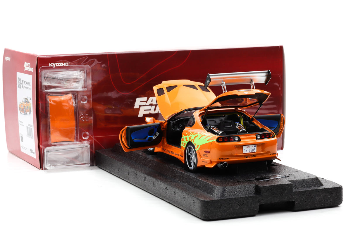 1:18 Kyosho Toyota Supra Turbo Fast & Furious orange Brian O'Conner Paul Walker