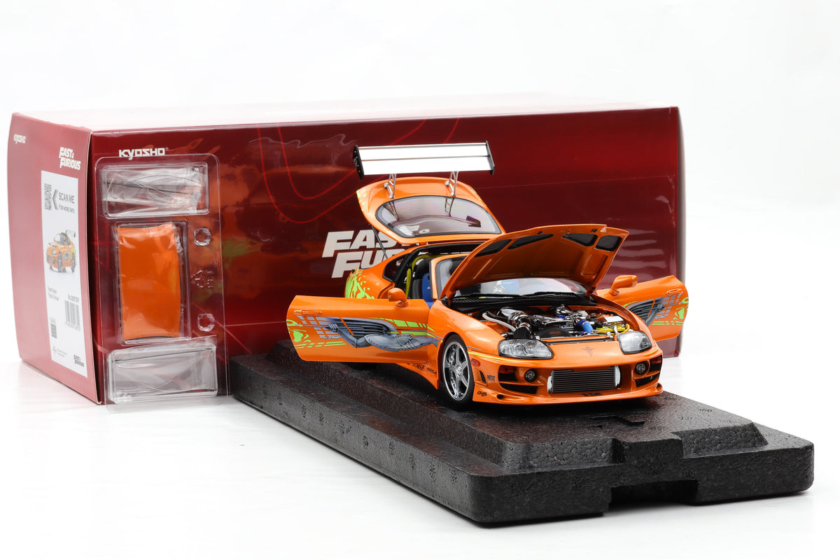 1:18 Kyosho Toyota Supra Turbo Fast & Furious orange Brian O'Conner Paul Walker