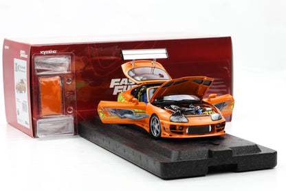 1:18 Kyosho Toyota Supra Turbo Fast & Furious orange Brian O'Conner Paul Walker