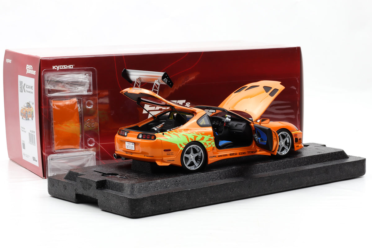 1:18 Kyosho Toyota Supra Turbo Fast & Furious orange Brian O'Conner Paul Walker