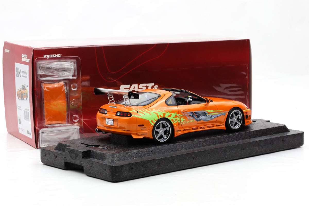 1:18 Kyosho Toyota Supra Turbo Fast & Furious orange Brian O'Conner Paul Walker