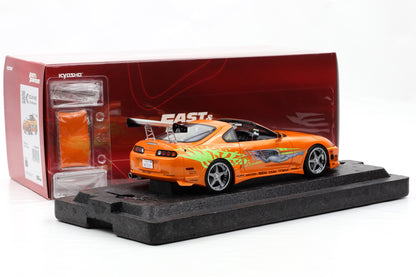 1:18 Kyosho Toyota Supra Turbo Fast & Furious orange Brian O'Conner Paul Walker