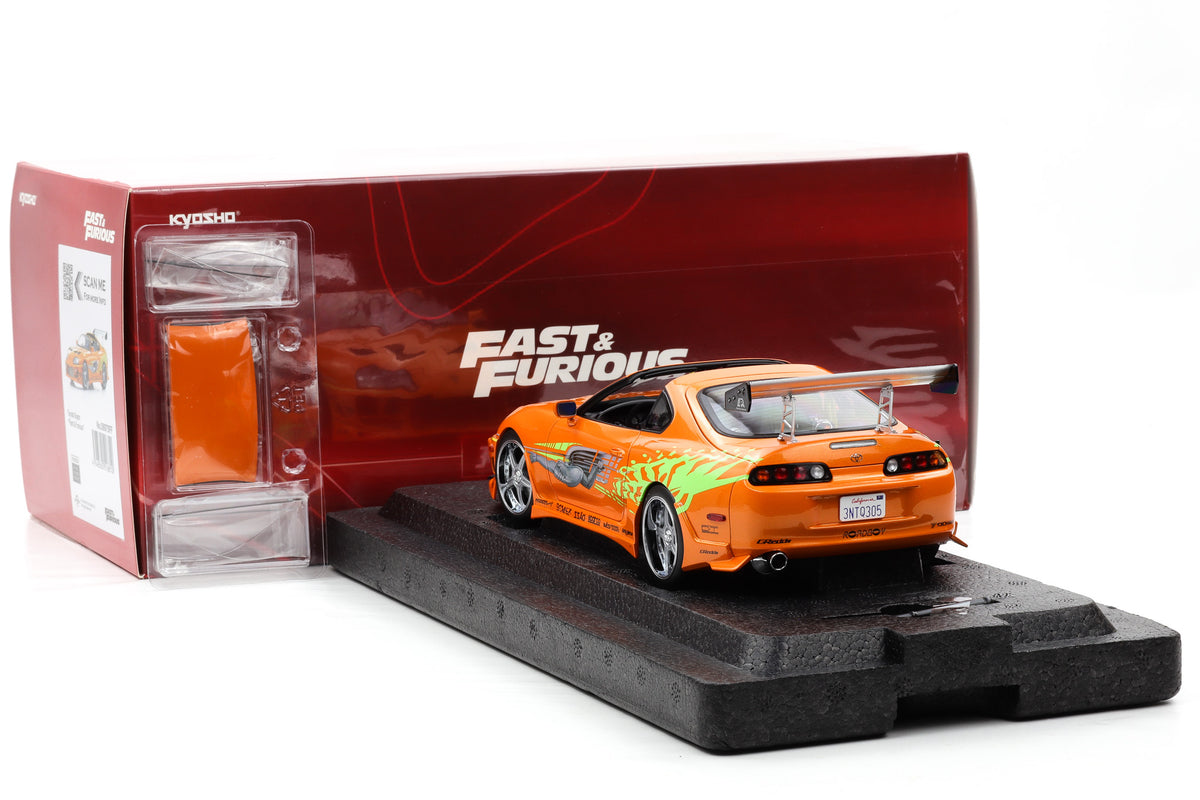 1:18 Kyosho Toyota Supra Turbo Fast & Furious orange Brian O'Conner Paul Walker