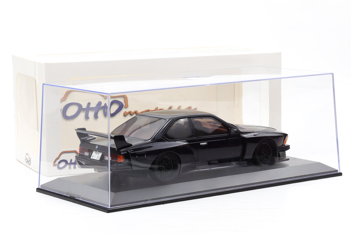 1:18 Otto Mobile BMW 635 CSI E24 Widebody by Coutner blue 2021 OT1184 + Vitrine