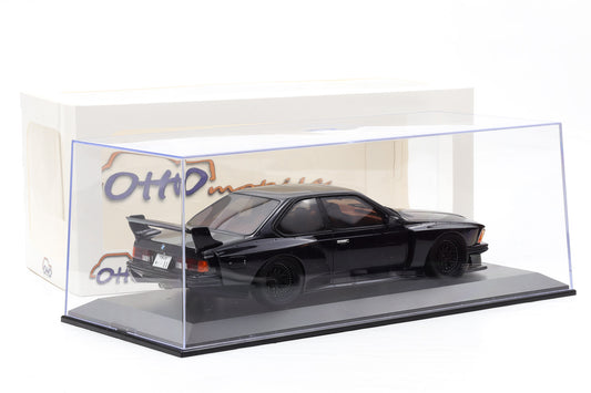 1:18 Otto Mobile BMW 635 CSI E24 Widebody by Coutner blue 2021 OT1184 + Vitrine