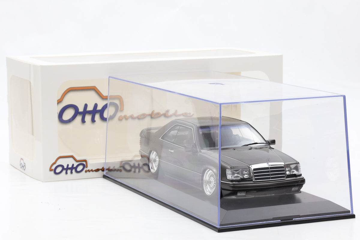 1:18 Otto Mobile OT1241 Mercedes C124 AMG STANCE Anthracite + Vitrine