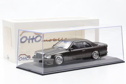 1:18 Otto Mobile OT1241 Mercedes C124 AMG STANCE Anthracite + Vitrine