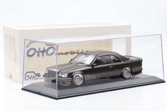 1:18 Otto Mobile OT1241 Mercedes C124 AMG STANCE Anthracite + Vitrine