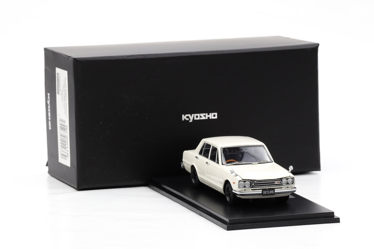 1:43 Kyosho Nissan Skyline 2000 GT-R (PGC10) 1969 white Wide Wheel