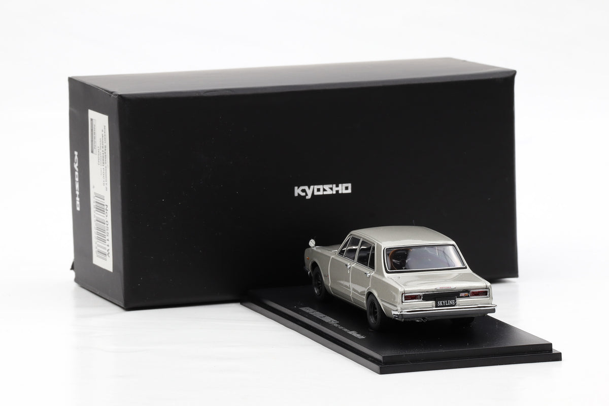 1:43 Kyosho Nissan Skyline 2000 GT-R (PGC10) 1969 silber Wide Wheel