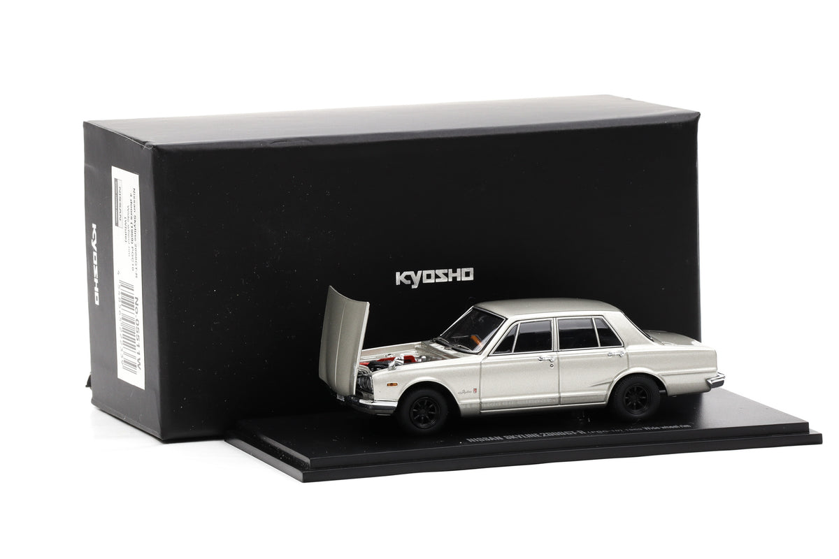 1:43 Kyosho Nissan Skyline 2000 GT-R (PGC10) 1969 silber Wide Wheel