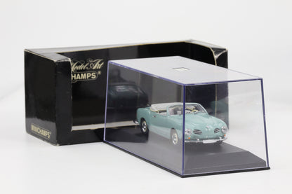 1:43 Minichamps VW Karmann Ghia Cabriolet 1957 pacificblau