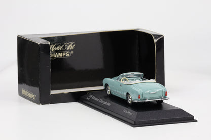1:43 Minichamps VW Karmann Ghia Cabriolet 1957 pacificblau