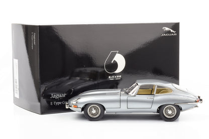 1:18 Jaguar E-Type Coupe RHD Series 1 1961 dark grey metallic Kyosho full opening